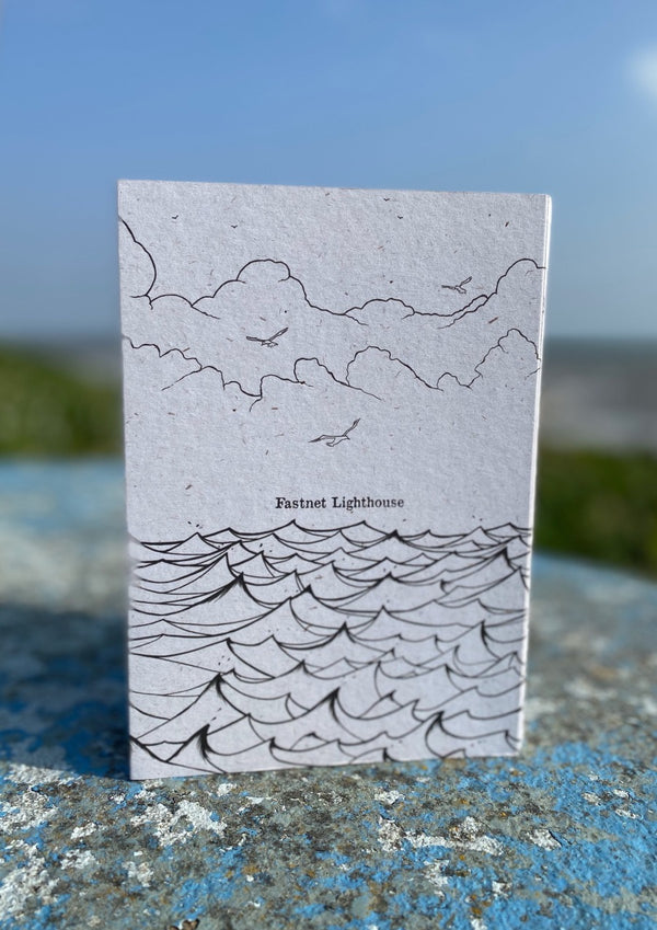 Fastnet Lighthouse - A5  Recycled Notebook