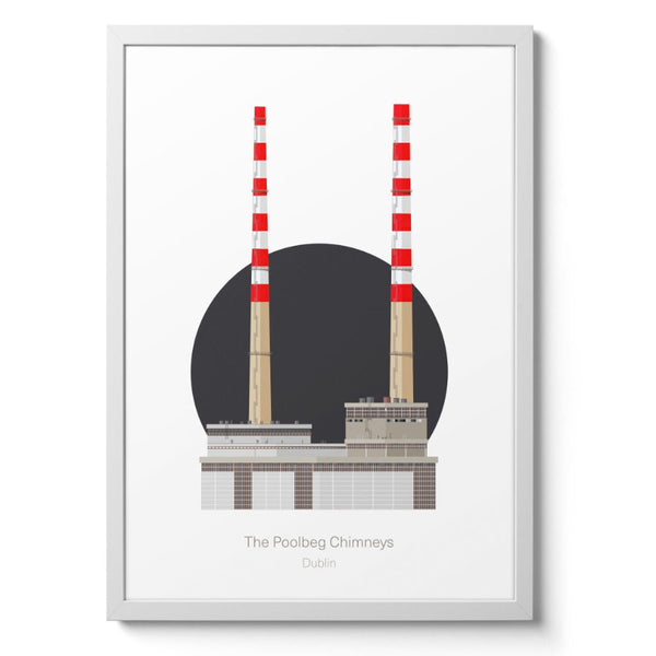 Poolbeg Chimneys-A4 Print